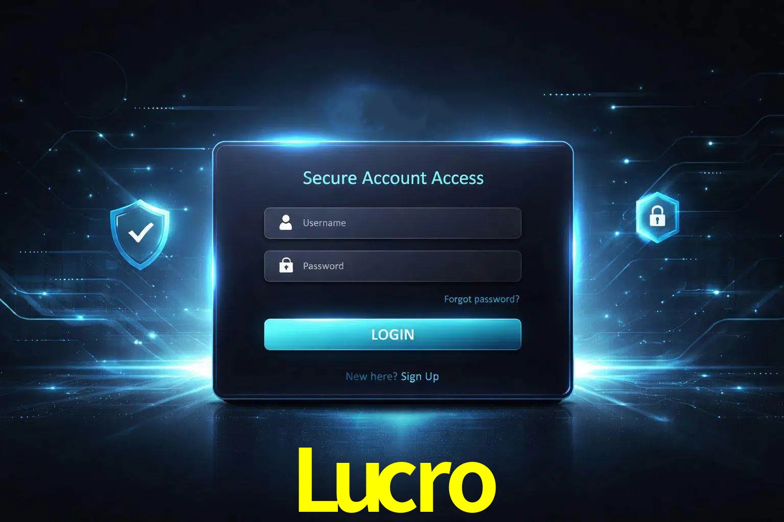 Pantalla de inicio de sesión de cuenta Lucro para usuarios en México